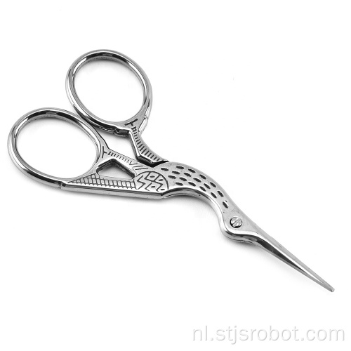 Embroidery Craft Shears roestvrijstalen schaar Wenkbrauwschaar Zilveren schoonheidsschaar